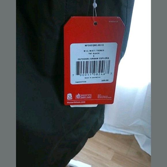 NWT Men's Small The North Face Trench Coat - Picture 6 of 8